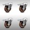 Service Caster 4 Inch SS High Temp Glass Filled Nylon Bolt Hole Caster Set with Lock Brake SCC SCC-SSBHTTL20S414-GFNSHT-4 - alternate 1